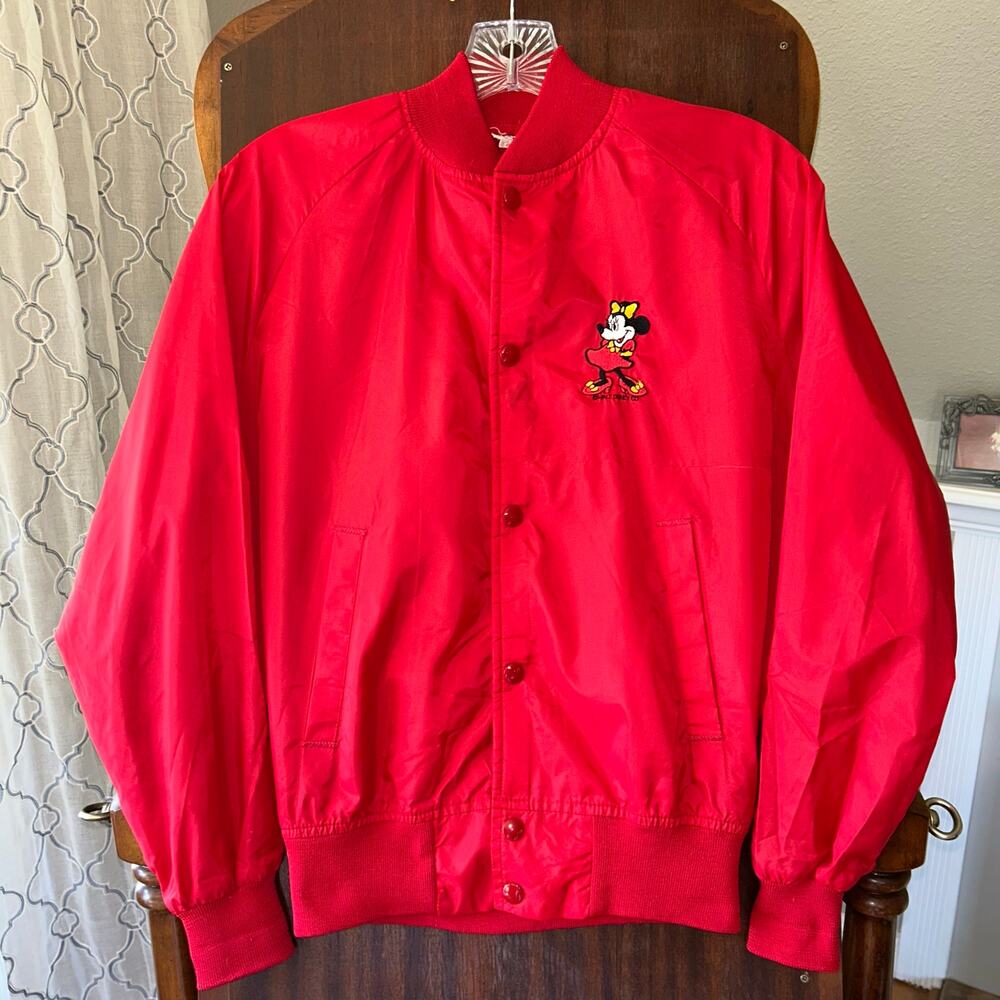 CHALK LINE DISNEY Minnie MOUSE RED Bomber JACKET women’s size small